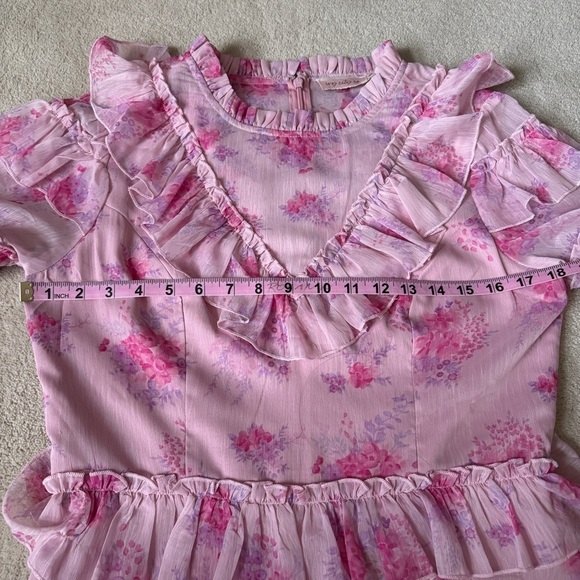 Ivy City Co. Pink Tiered Garden State Dress 10 - Picture 9 of 10